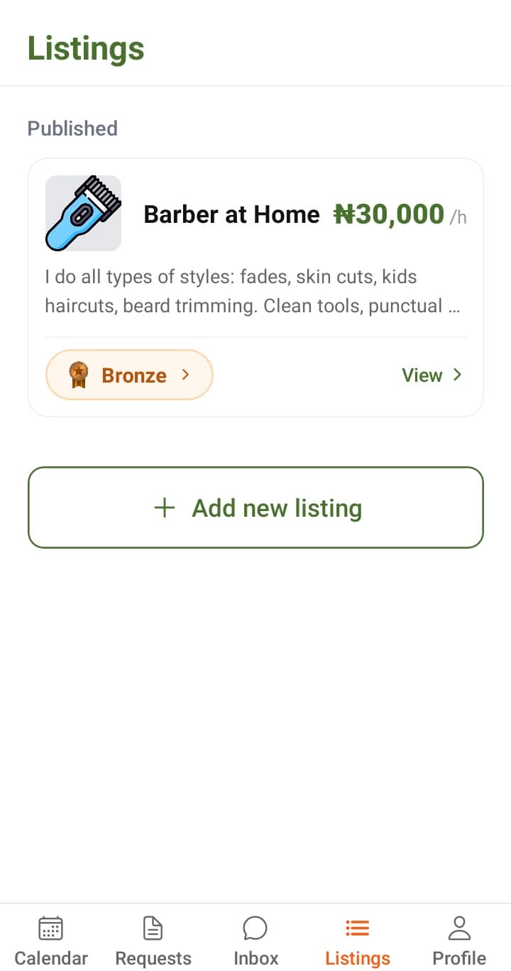 Jolloyard app — a published provider listing